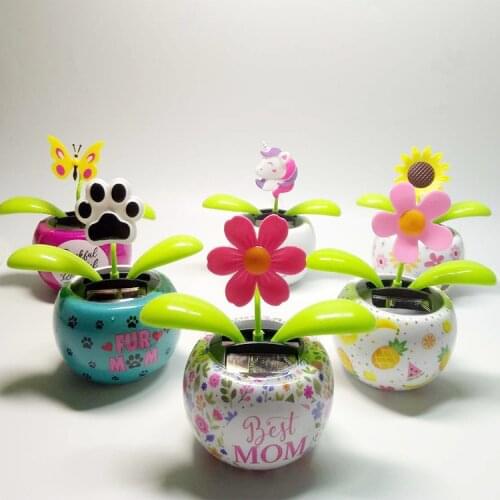 Moving Dancing Swing Flip flap Solar Toy Power Sunflower Apple Car gadgets Gift Home Toys