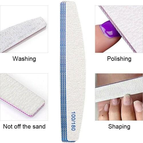 Nail File Sandpaper Nail Grinding Polishing Nail Art Tool Nail Sanding Nail Buffer Double-Side Manicure Nail Art Tool
