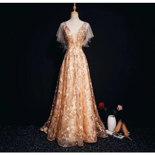 Butterfly sleeve wine red/golden/navy embroidery long dress vintage medieval dress Renaissance princess Victoria dress