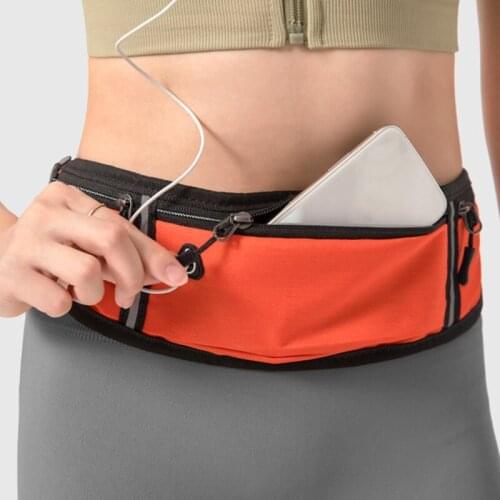 Waist Bag Belt Pouch Mobile Phone Case With Reflective Strip Men Women Hidden Pouch Gym Bags Belt Waist Pack