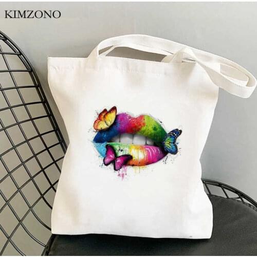 Lgbt Pride Rainbow shopping bag bolsa handbag shopping bolsas de tela bag sac cabas shoping sac toile