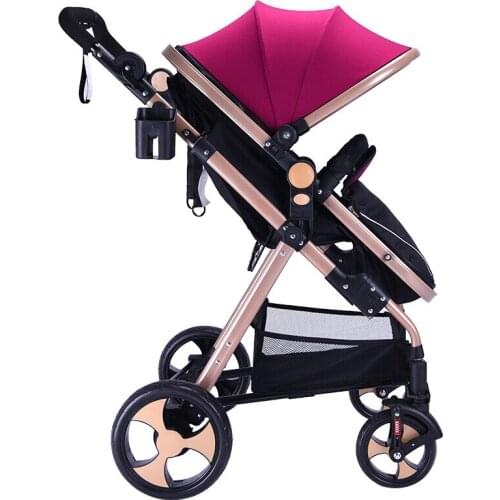 Luxury 3 In 1 Baby Stroller High Landscape Baby Carrier Big Space for 0-36 Months Baby Car Seat Car Seat Stroller