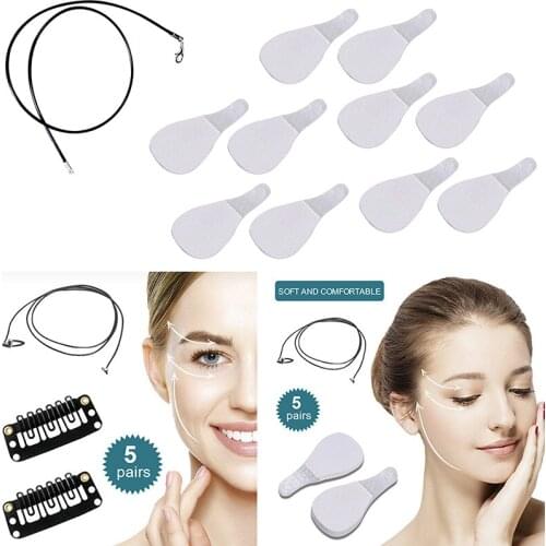 Neck Thin Face Facial Line Invisible V-Shape Anti-wrinkle Sticker Sagging Skin Lift Up Fast Chin Adhesive Tape