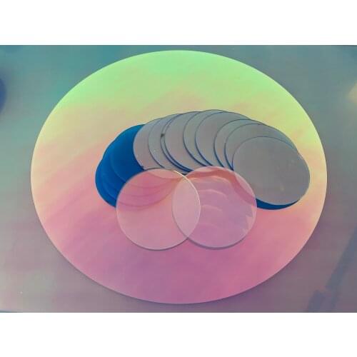 Round Shape Laser Plexiglass Rainbow Board Acrylic (PMMA) Iridescent/Radiant Sheet,Customize Oргстекло For Advertising/Decorate