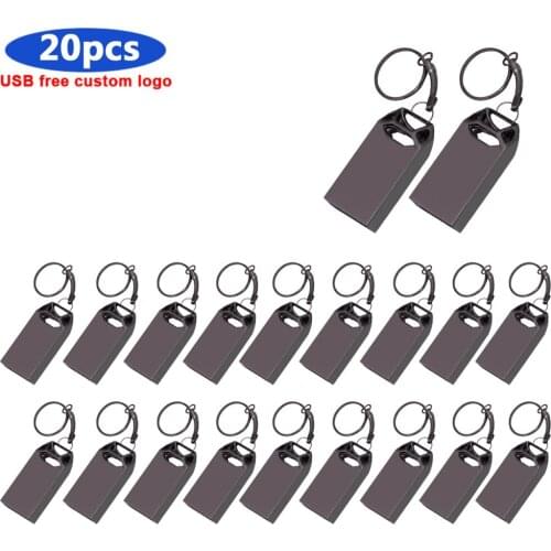 Usb Flash Drive Waterproof Flash Drive128gb 64gb 32gb 16gb 8gb 4gb High Speed 2.0 Usb Flash Real Capacity U Disk 20pcs logo free