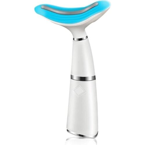 Remove Double Chin Neck Device LED Photon Heating Therapy Anti-Wrinkle Vibration M4YA
