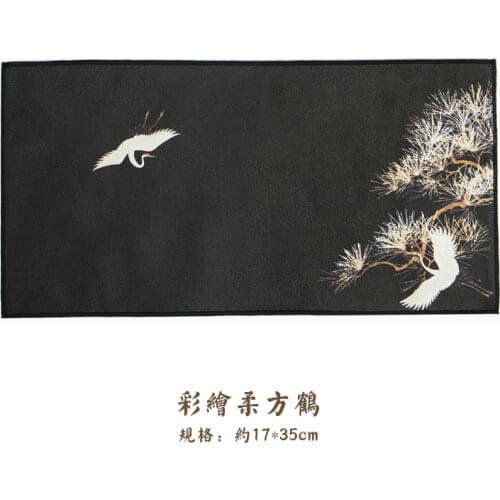 High-end absorbent tea towel Painted Zen towel Tea set accessories Thickened tea cloth Chapan tea table tea tablecloth 17*35cm