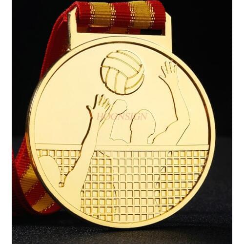 Volleyball Medal Marathon Running Basketball Games Gold Medal Metal Student Prize 2021