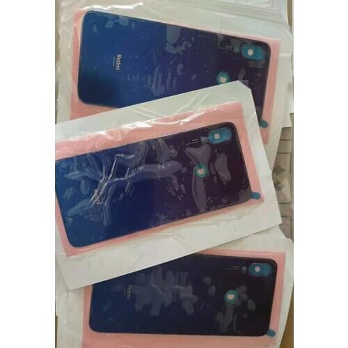 100% Original Glass Battery Cover For Xiaomi Redmi Note 7 NOTE7 NT7 Case Rear Back Housing door Mobile phone Case Back Cover