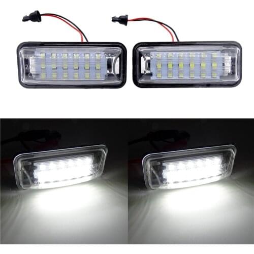2 Pcs White LED Car Tail Light Number Lamps 18 License Plate Light Replacment Trim For Subaru/BRZ/Legacy/WR X/STI Impreza/XV