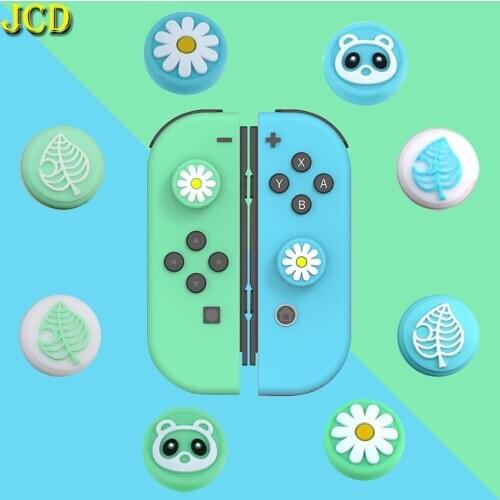 JCD 2pcs Silicone Thumb Stick Grip Cap Skin Joystick Cover For Nintend Switch NS Lite Joy-Con Controller JoyCon Thumbstick Case