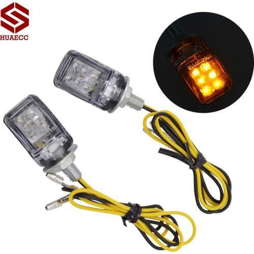 2Pcs Motorcycle Car Licence Plate Number Light Auto Turn Signal Tail Lights Screw Bolt Lamp 6M 12V 1W
