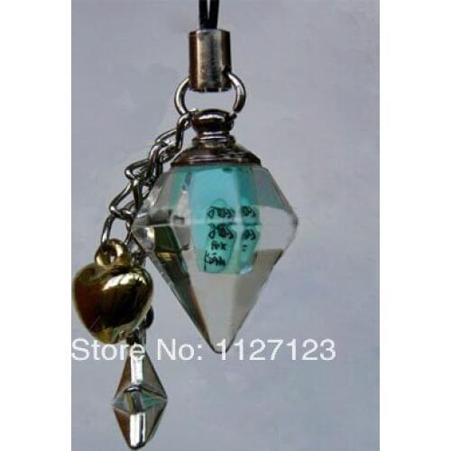25pcs/lot transparent cone Rice vials pendants rice vial pendant perfume empty glass bottle glass spray perfume bottl