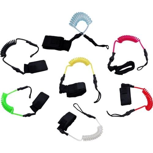 4' Coil Surf Leash Universal Paddle/Fishing Rod Leash for Kayaking Canoeing Surfing and more Multiple Colors Surfing Leash