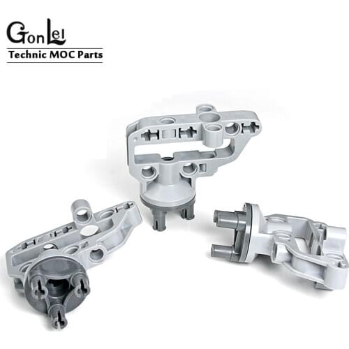 5 Sets/lot Technic Steering Hub Parts 92909 Suspension Steering Portal Axle Housing 92908 MOC Building Block Bricks DIY Toys