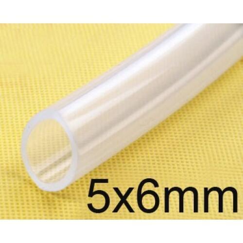 5mm ID 6mm OD Transparent Food Grade Medical Use FDA Silicone Rubber Flexible Tube / Hose / clear silicon 5x6mm tubing