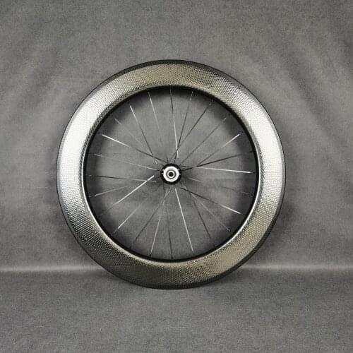 700C Carbon fiber dimpled surface road bike wheel depth 80mm width 25mm bicycle wheel set with special braking surface