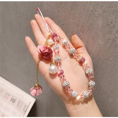 Crystal Chain Bracelet Wrist Strap for iPhone 12 Mini 11 Pro Max XS MAX X XR 6 7 8 Plus SE 2020 For Huawei P40 P40 Pro Jewelry