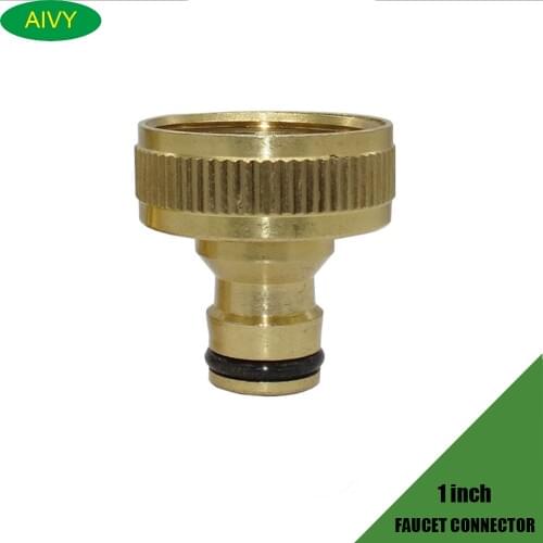 1'' Female Threaded Brass Copper Quick Connector Faucet Accessories Home Garden Watering Irrigation Joints Car Washing Pipe Fits