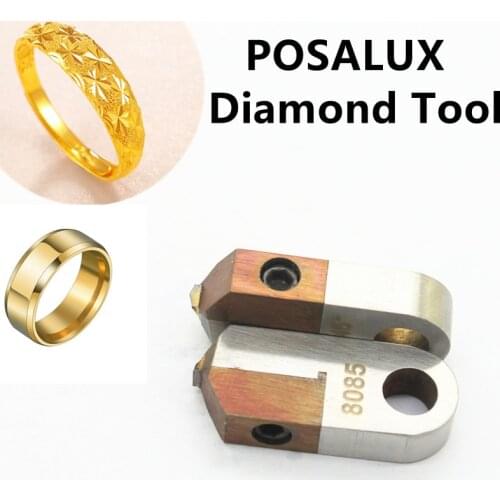 Jewelry Making Polishing Tools V Shape Flat Diamond MCD Laser Posalux Cutter for Gold Silver Brass Engraving Knife