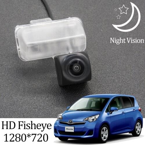 Owtosin HD 1280*720 Fisheye Rear View Camera For Toyota Ractis NSP120 2010-2017 Car Reverse Parking Accessories