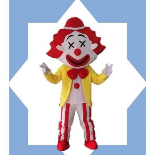 New Clown Mascot Costume Suit Cosplay Dress Outfit 1pcs Birthday Gifts Advertising Adult Unisex