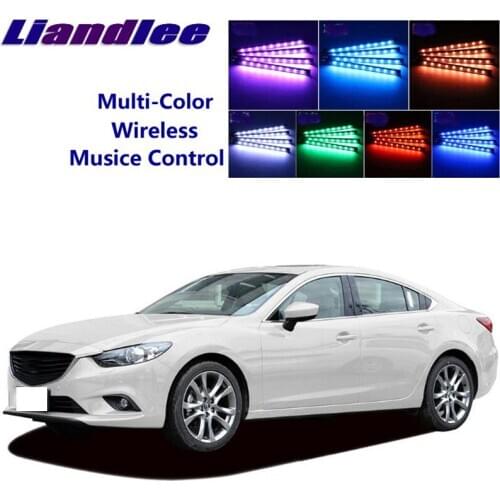 LiandLee Car Glow Interior Floor Decorative Seats Accent Ambient Neon light For Mazda6 Atenza GJ MK3 2013~2015
