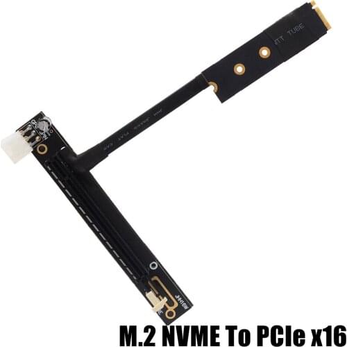 M.2 NGFF Key-M NVME To PCIe 3.0 x16 Extension Cable GTX1080Ti High-End Graphics Card Gen3 16x 6pin Pweor For BTC Bitcoin Miner