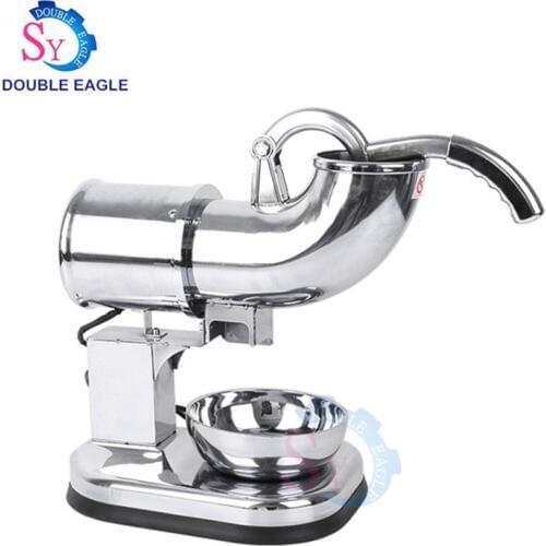 New Electric Crushed Snowflake Shaved Ice Machine Hot Sell Ice Block Crusher Ice Grinder Stainless Steel Ice Crushing Machine
