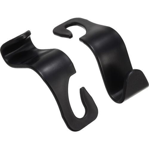 New Pair Black Universal Car Hanger Bag Organizer Hook Seat Headrest Holder Car Interior Accessory