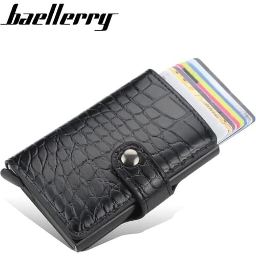 New Carbon Fiber RFID Blocking Mens Credit Card Holder Leather Bank Card Wallet Case Cardholder Protection Purse For Women