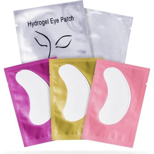 50pairs/pack New Paper Patches Eyelash Under Eye Pads Lash Eyelash Extension Paper Patches Eye Tips Sticker Wraps Make Up Tools