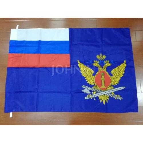 Polyester hanging 90*135cm russian Federal Adjustment court corrections flag