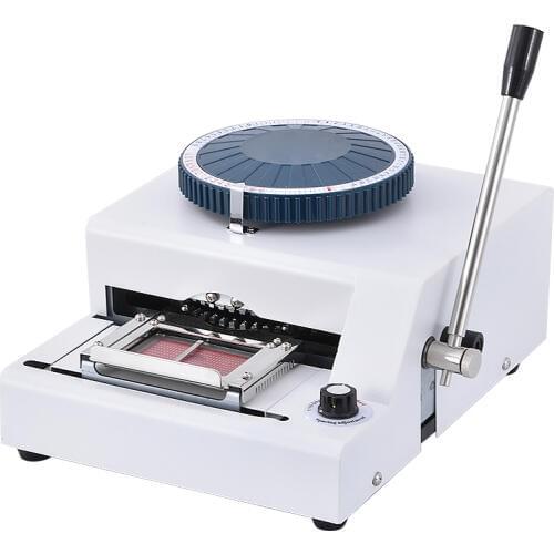 New Hot 68D credit card VIP card punch code machine manual one-way printer two adjustable (1/7 inch,1/10 inch) 68 characters