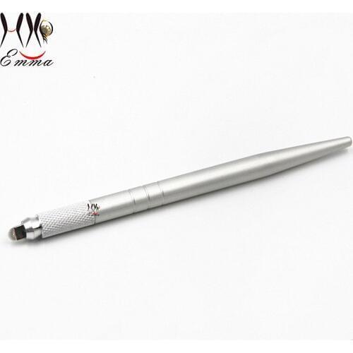 2pcs Professional Manual Tattoo Permanent Makeup microblading 3D fog eyebrow Pen with 10pcs needles free shipping