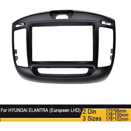 Car Radio Fascia 2DIN For HYUNDAI ELANTRA (European LHD) 2006 -2011 Stereo Panel CD Trim Installation Kit Frame Dash Panel
