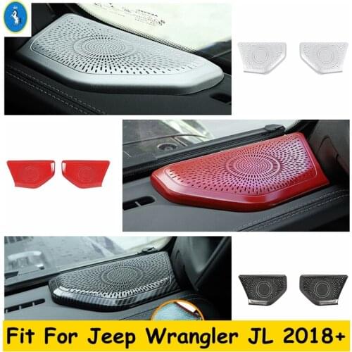 Car Dashboard Triangle A Pillar Speaker Audio Sound Frame Red / Matte / Carbon Fiber Look Cover Trim For Toyota Yaris 2020 2021