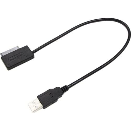 USB 2.0 Mini Sata II 7+6 13Pin Adapter Converter Laptop CD/DVD ROM Optical Drive Data Cord Cable Adapter for Notebook Hard N7MC