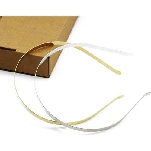 1 Pack/lot Gold Rhodium Width 4mm 5mm 6mm 7mm Head Bands Stainless Steel Hairwear Hair Bands Base Setting Hair Jewelry For Women