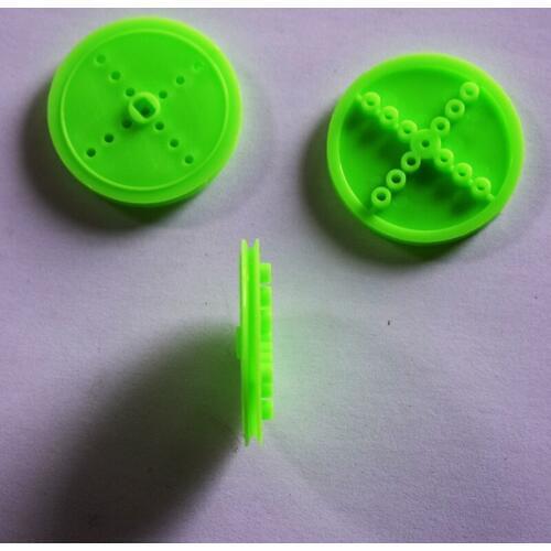 10/100pcs 42mm 2mm/TT hole pulley/model plastic wheel/Technology model parts/diy toy part/yuanmbm tamiya baby toys for chil