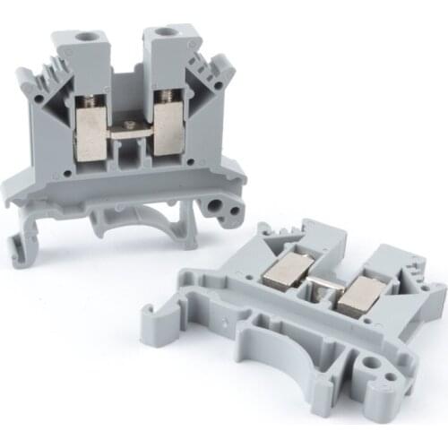 100pcs UK2.5B Screw Ground Terminal Block