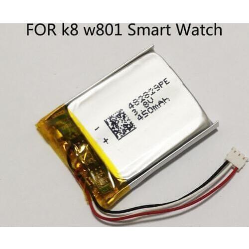 2018 new arrival high capacity rechargeable Lithium Polymer battery for k8 w801 Smart Watch phone watch Smartwatch wrist watch