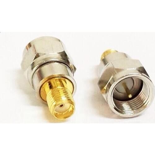 2pcs F/SMA-JK RF Coaxial Adapters F Male To SMA Female Jack Connector