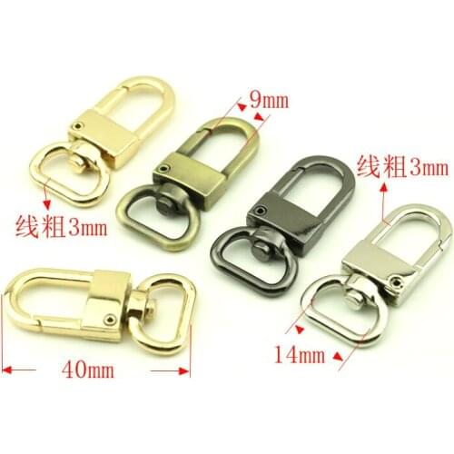 4 Colors 30Pcs 40mm Bag Clasps Lobster Swivel Trigger Clips Snap Hook For 14mm Strapping For DIY Accessories Keychain Parts