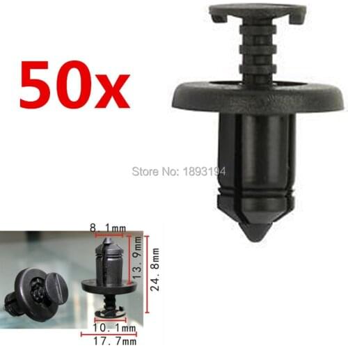 50X BUMPER FASTENER TRIM CLIPS PLASTIC FOR RENAULT CLIO LAGUNA MEGANE ESPACE MODUS