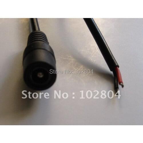 8 Pcs Per Lot DC Power Jack Female Connector 5.5x2.1mm With Cord Cable 25cm 0.25m Hot Sale High Quality