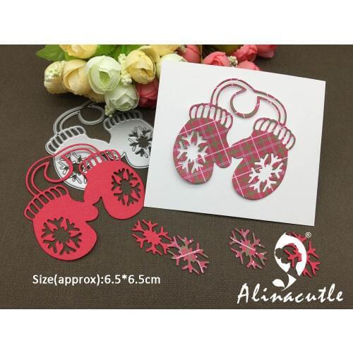 AlinaCraft METAL CUTTING DIES cut winter gloves snow Scrapbooking paper craft card album punch stencil art cutter die cut