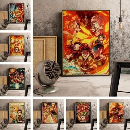 5D DIY Diamond Painting Japanese Comic Movie Demon Slayer Mugen Anime Rhinestone Picture Diamond Embroidery Mosaic Decoration