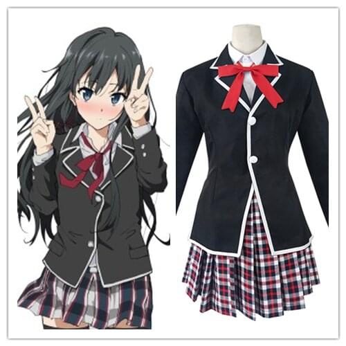 Anime My Youth Romantic Comedy Is Wrong As I Expected Yukinoshita Yukino Cosplay Costume School Uniform Skirt Suit