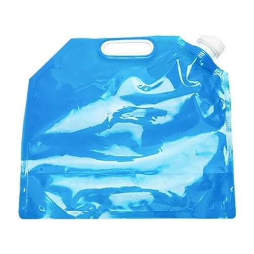 Car Foldable Bucket Outdoor Travel Portable Large Capacity Bucket with Tap Water Bag D7WD